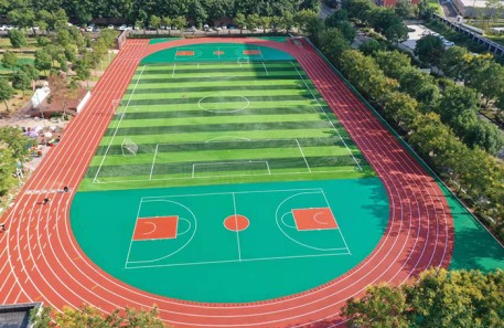 室外硅pu籃球場