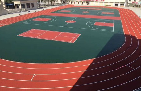 室外硅pu籃球場